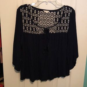 Navy blue top
